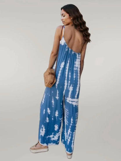V-Neck Spaghetti Strap Jumpsuit