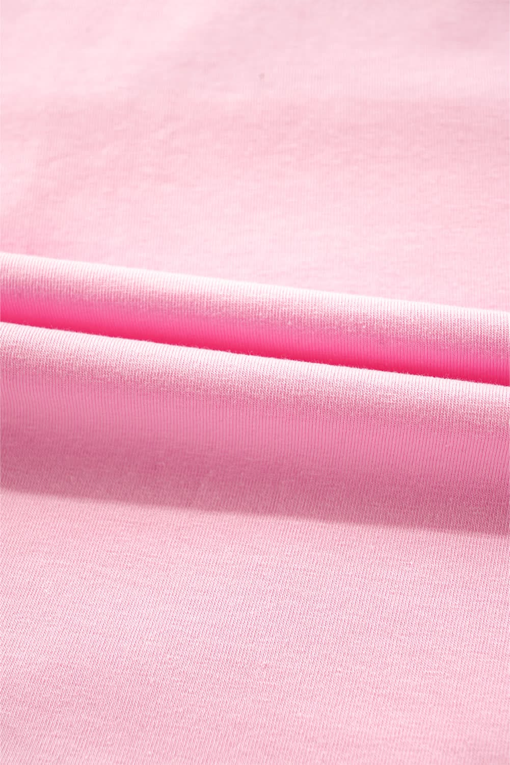 Pink Two Tone Half Buttons Collared T Shirt