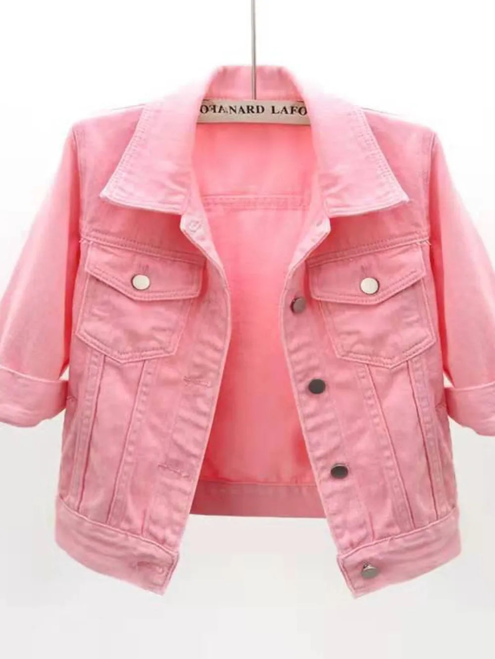 Full Size Cropped Denim Jacket