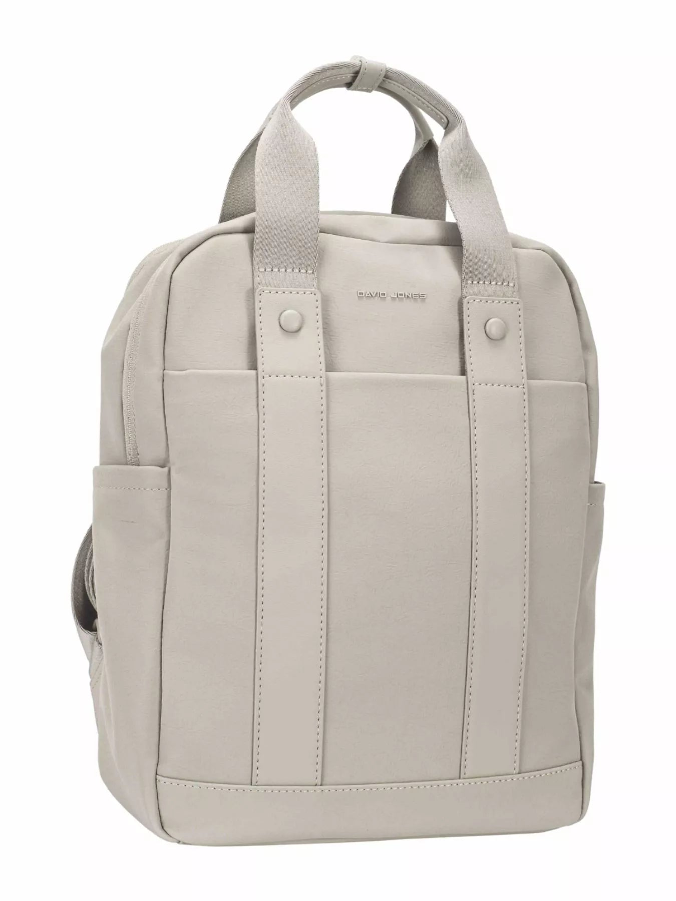 David Jones Canvas Backpack Bag with Dual Handle ABBEY STONE One Size
