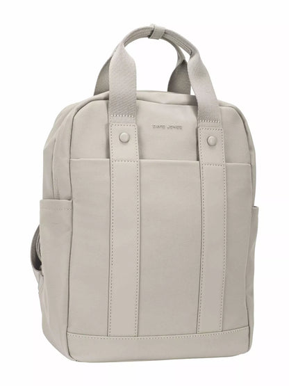 David Jones Canvas Backpack Bag with Dual Handle ABBEY STONE One Size