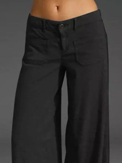 Full Size Wide Leg Pants with Pockets