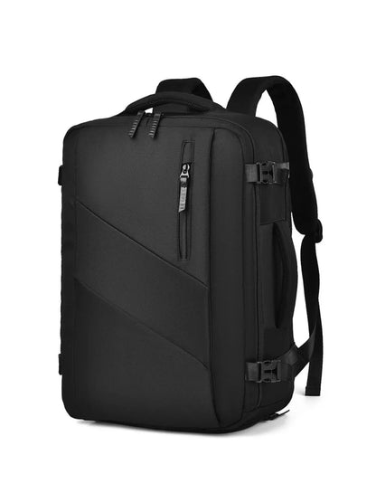 Oxford Cloth Adjustable Straps Backpack Bag Black One Size