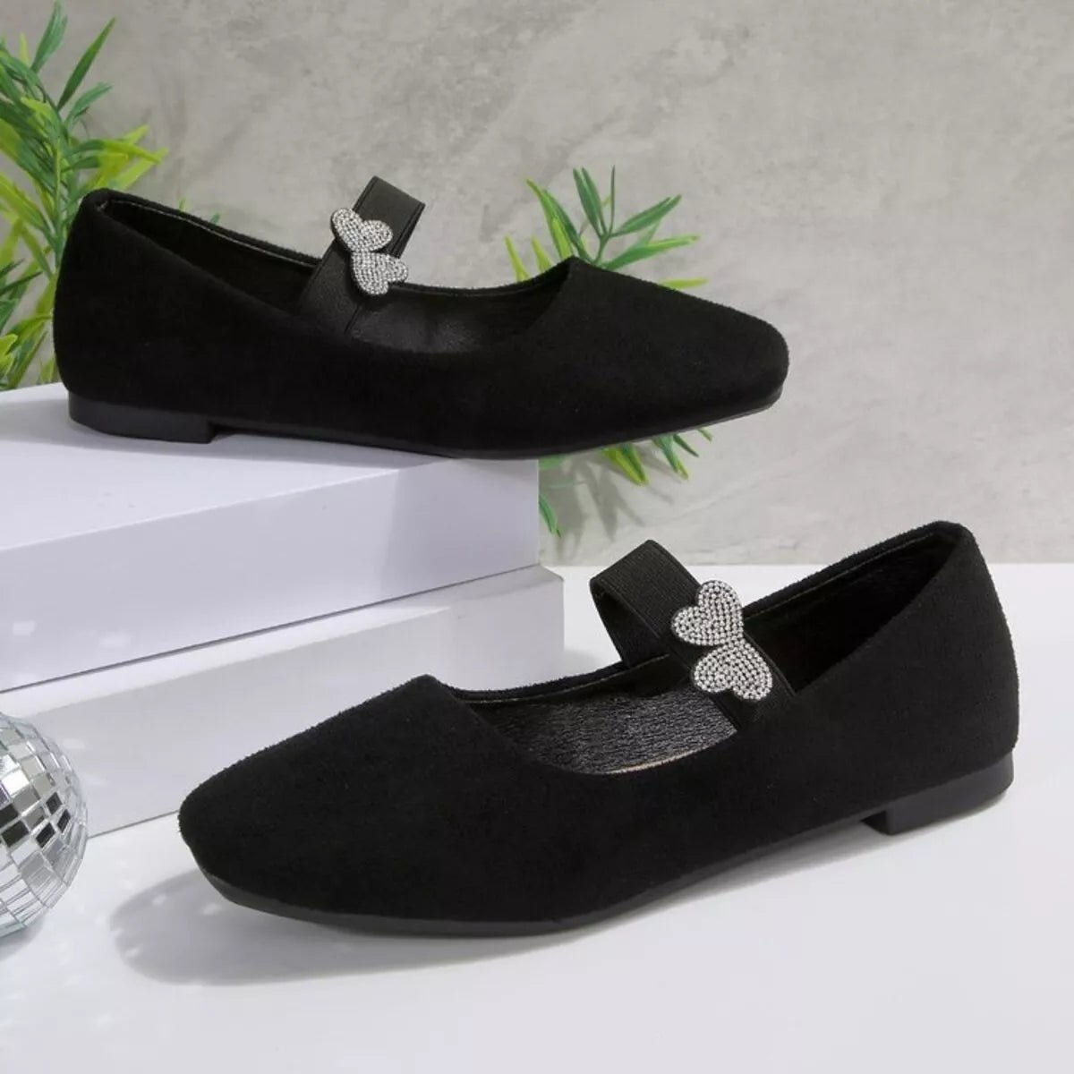 Square Toe Flats Slip-Ons