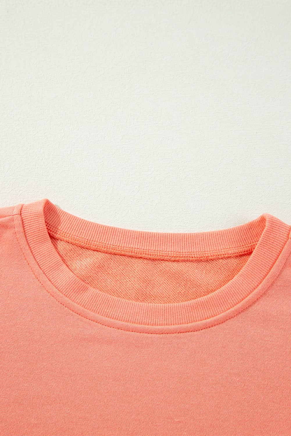 Flamingo Rainbow Striped Sleeve Crew Neck Loose Sweatshirt