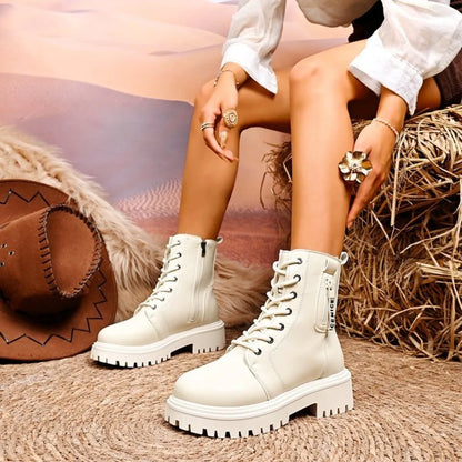 Lace-Up Platform Boots