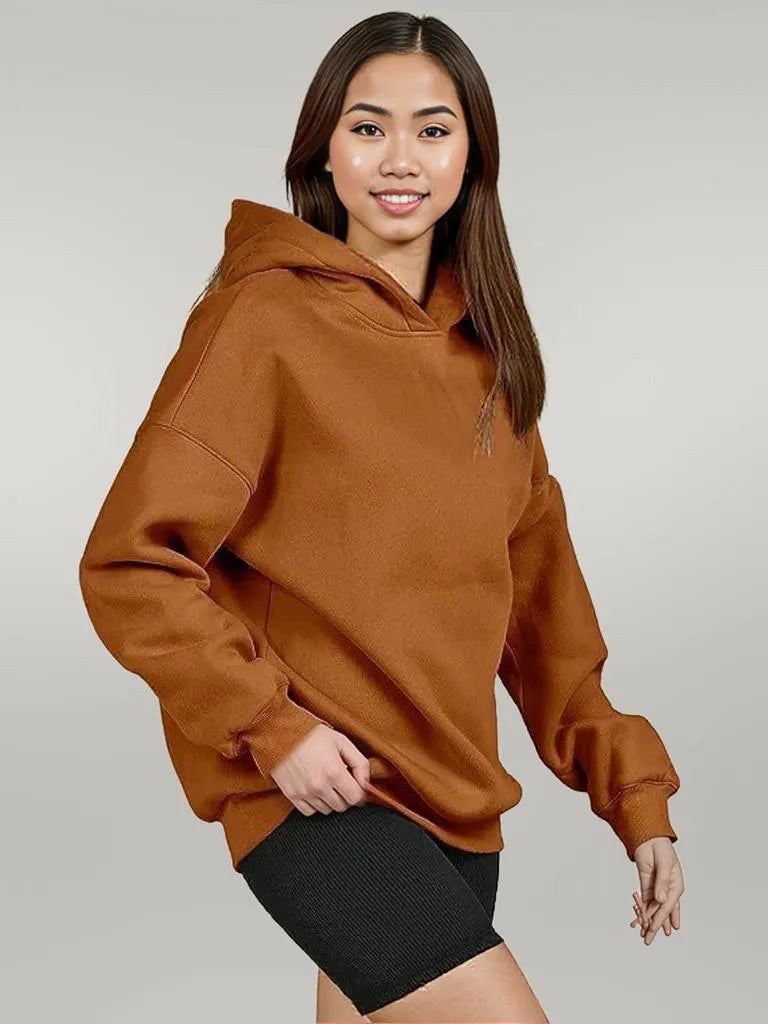 Dropped Shoulder Long Sleeve Hoodie