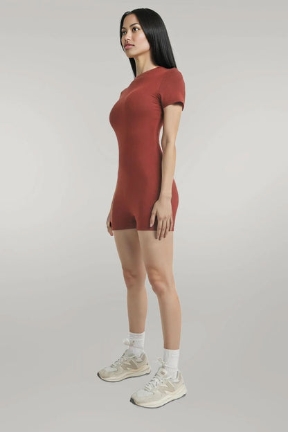 Solid Color Bodycon Jumpsuit