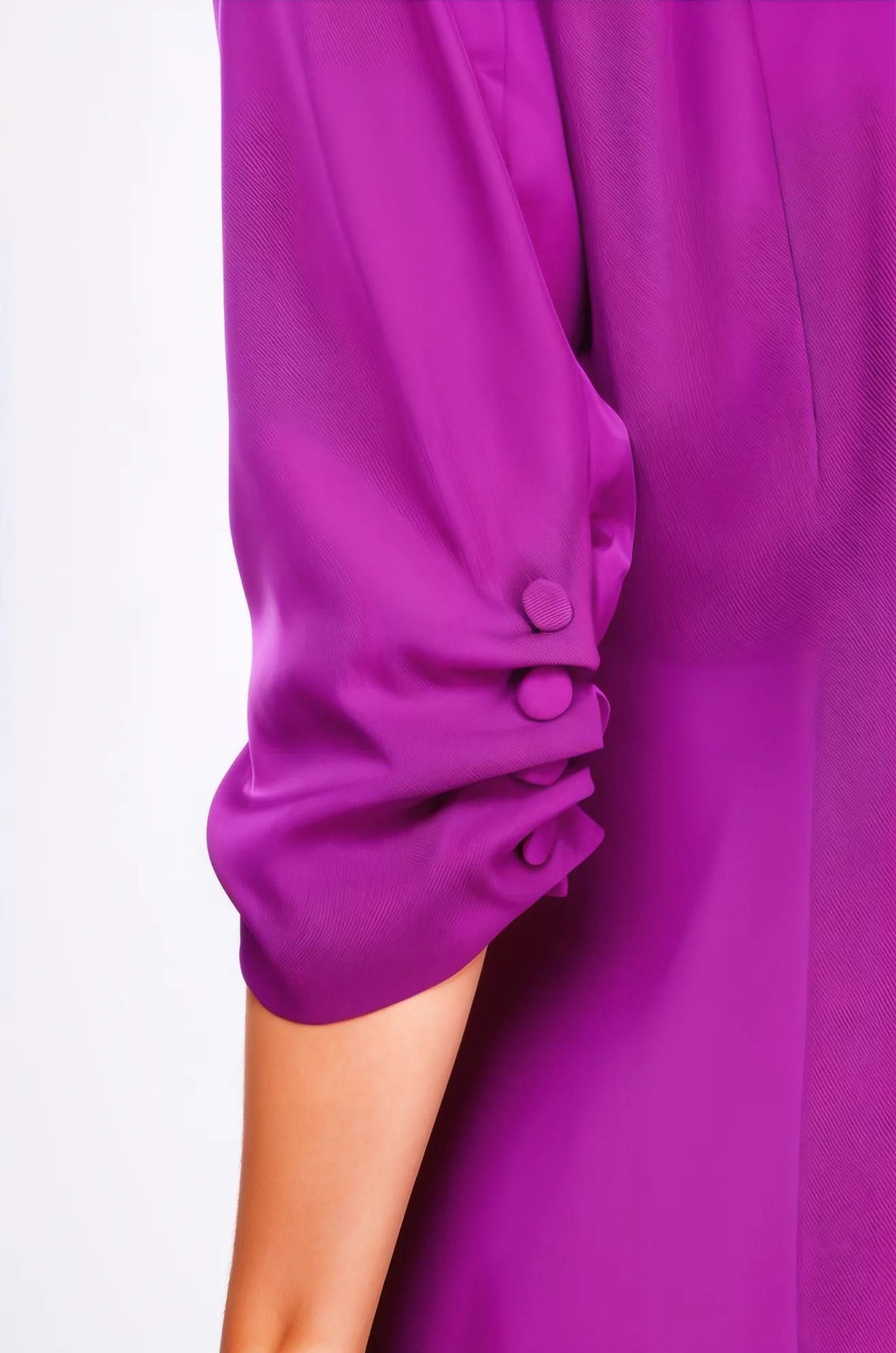 Buttoned Detail 3/4 Sleeve Blazer