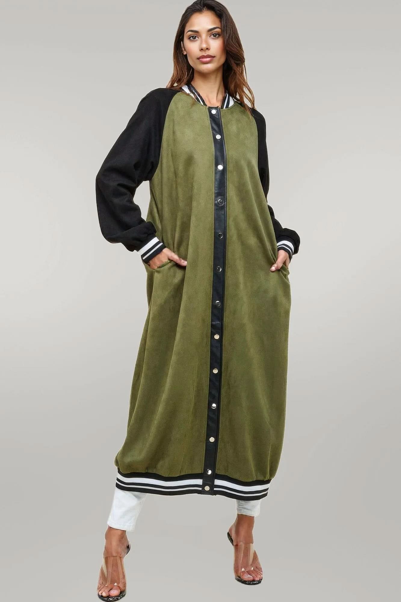 Maxi Faux Suede Jacket