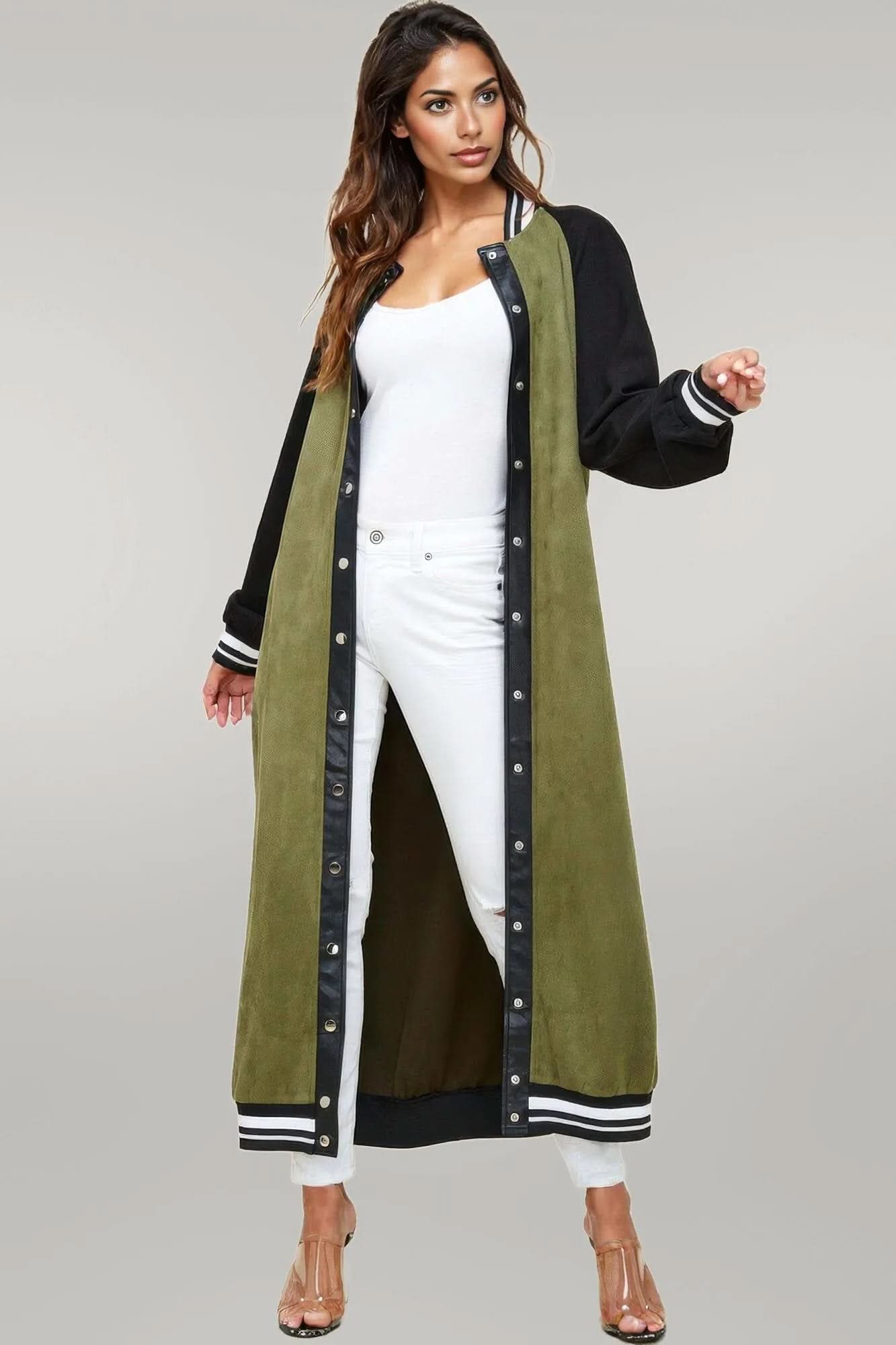 Maxi Faux Suede Jacket