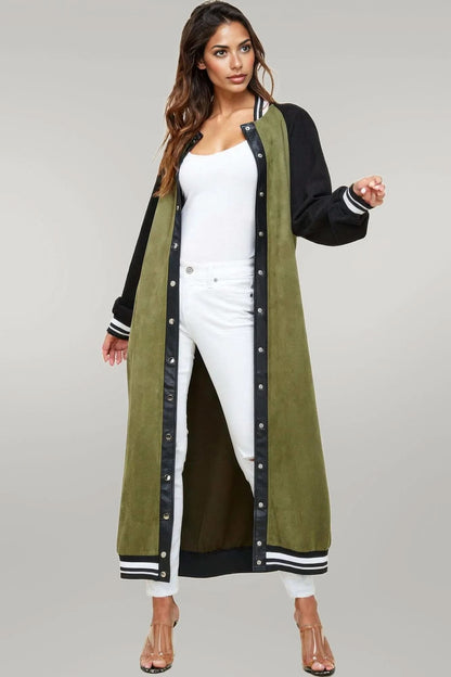 Maxi Faux Suede Jacket