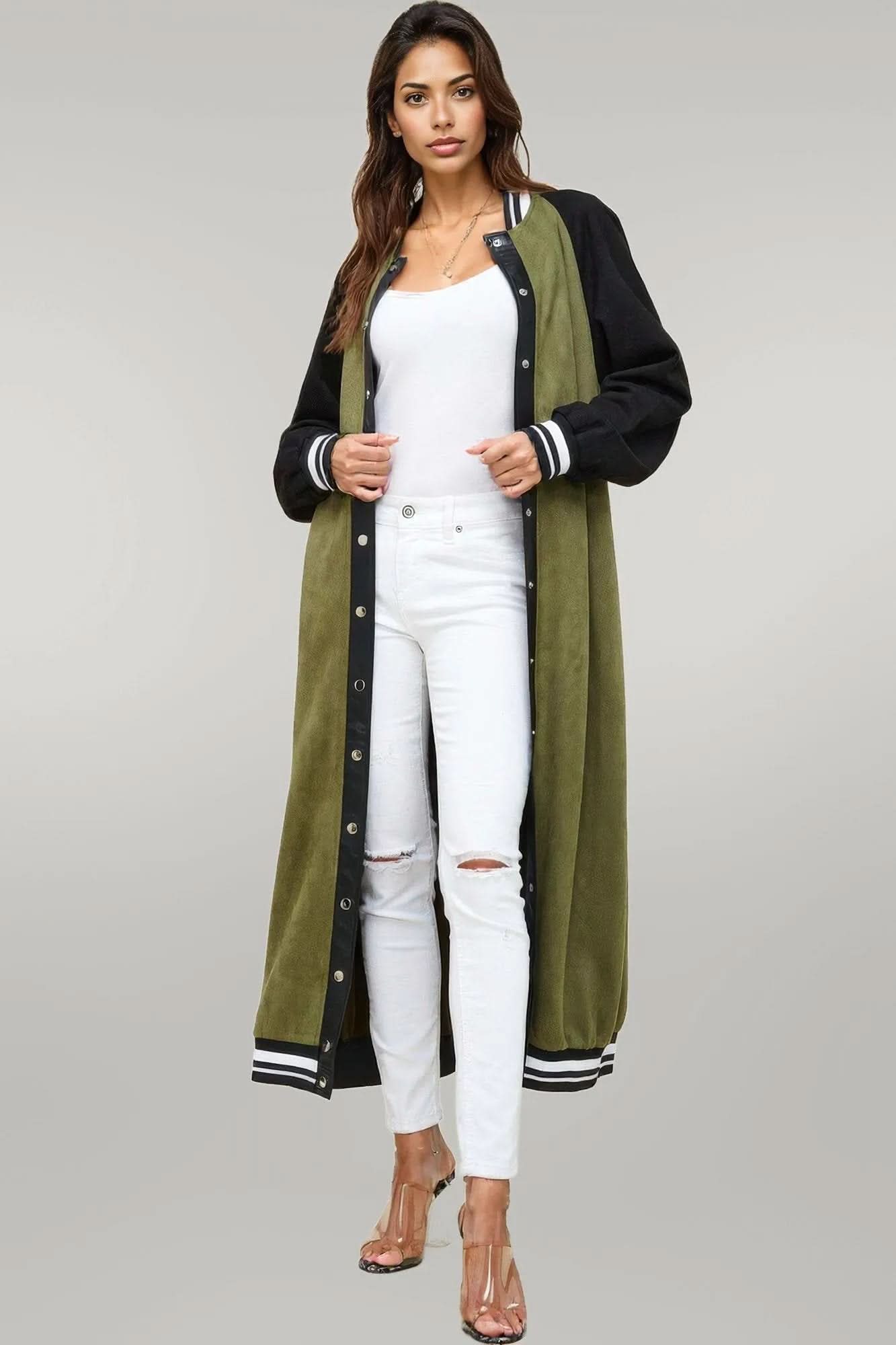 Maxi Faux Suede Jacket