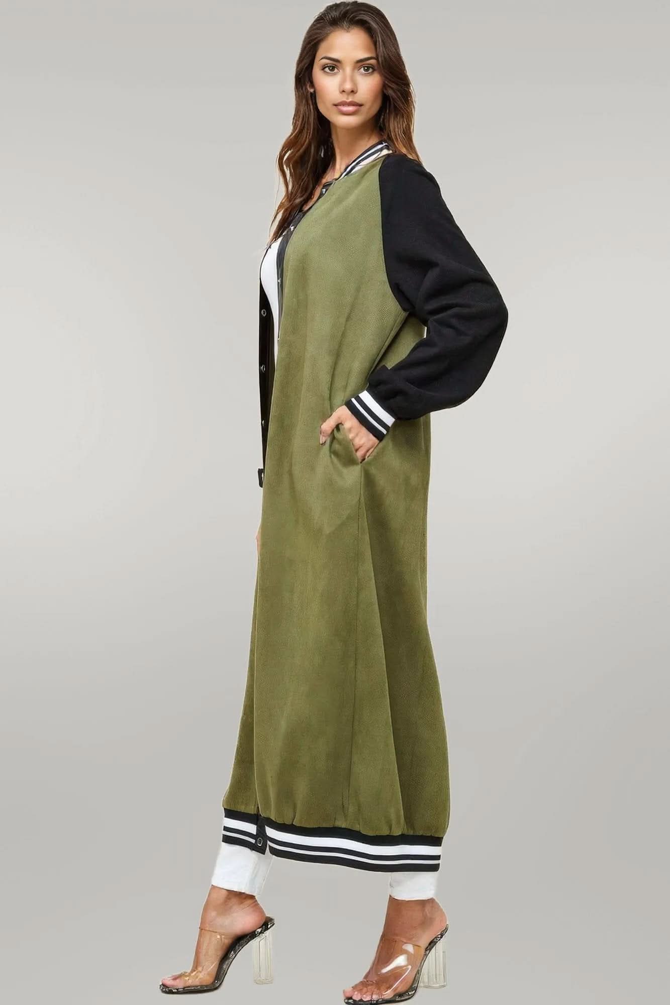 Maxi Faux Suede Jacket