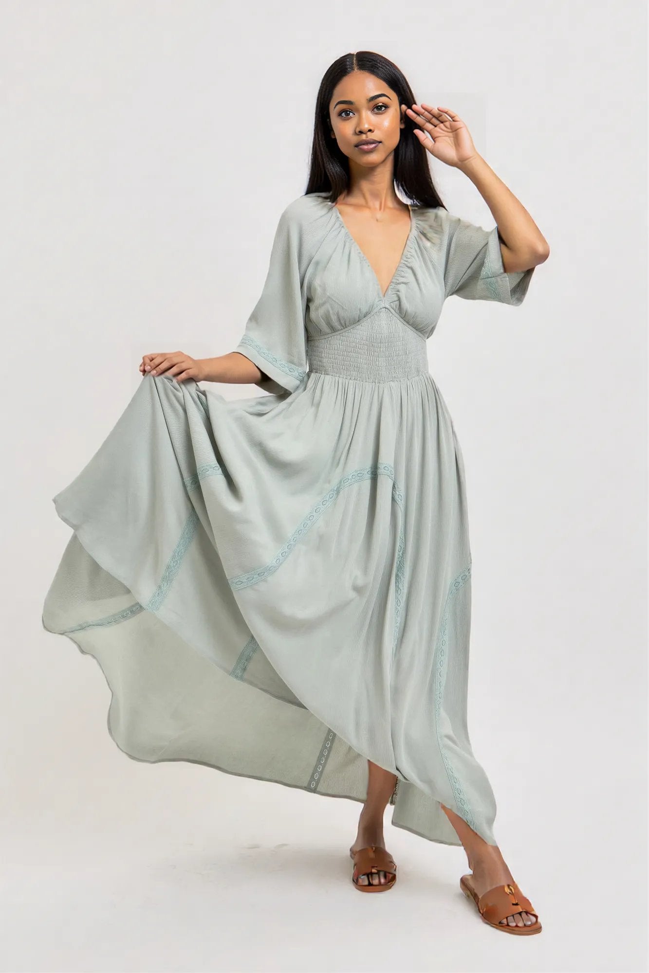 Romantic Flowy Maxi Dress