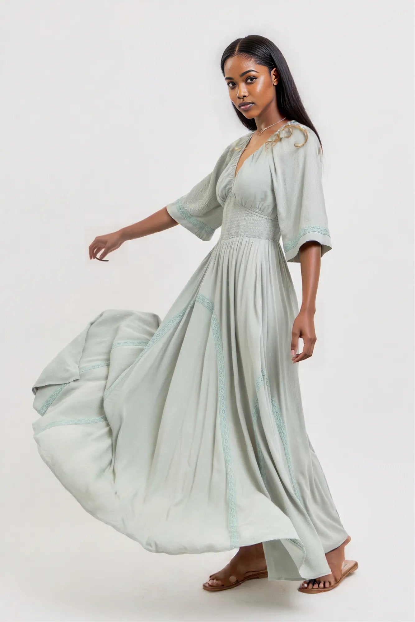 Romantic Flowy Maxi Dress