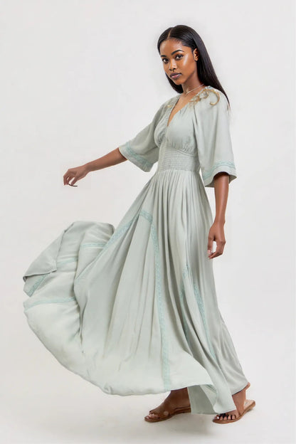 Romantic Flowy Maxi Dress
