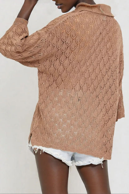 Pointelle Knit Top
