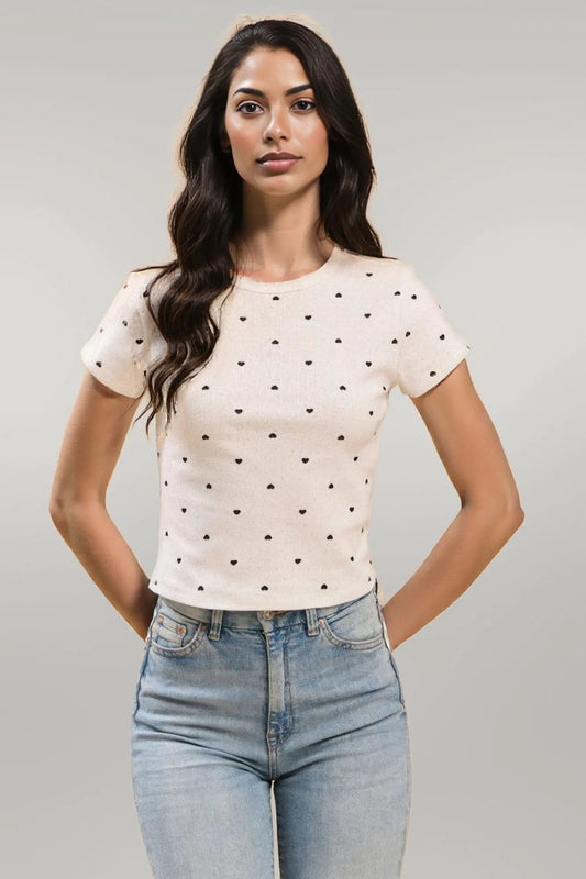 Short Sleeve Printed Baby Tee L