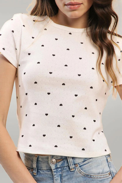 Short Sleeve Printed Baby Tee