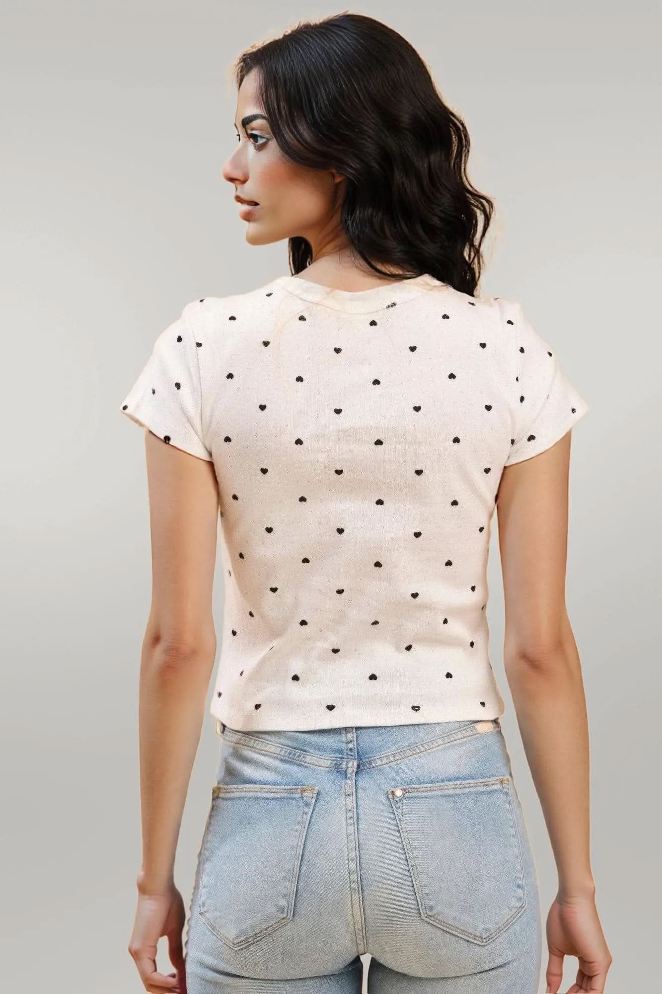 Short Sleeve Printed Baby Tee