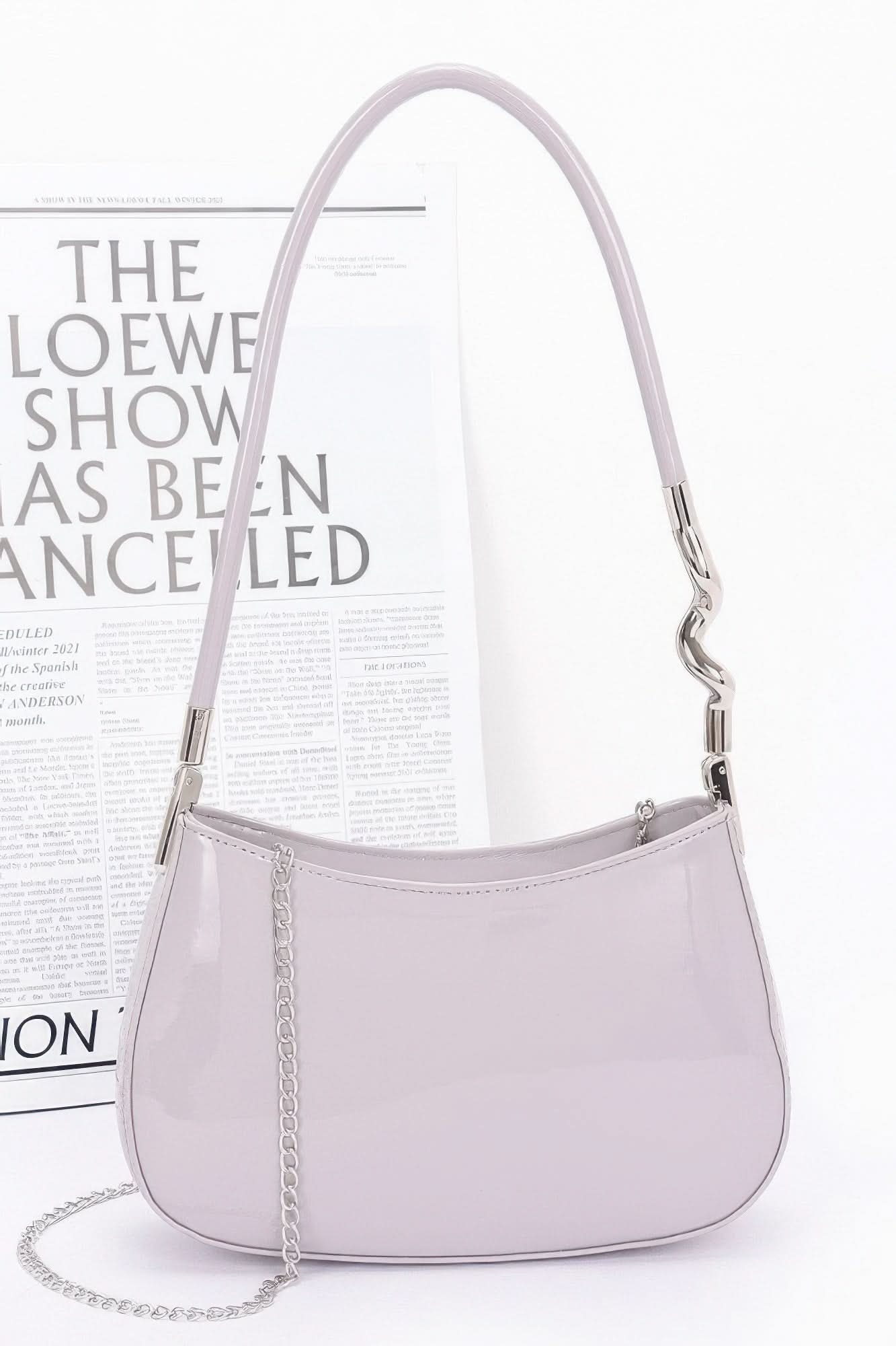 Enamel Shoulder Bag Lavender
