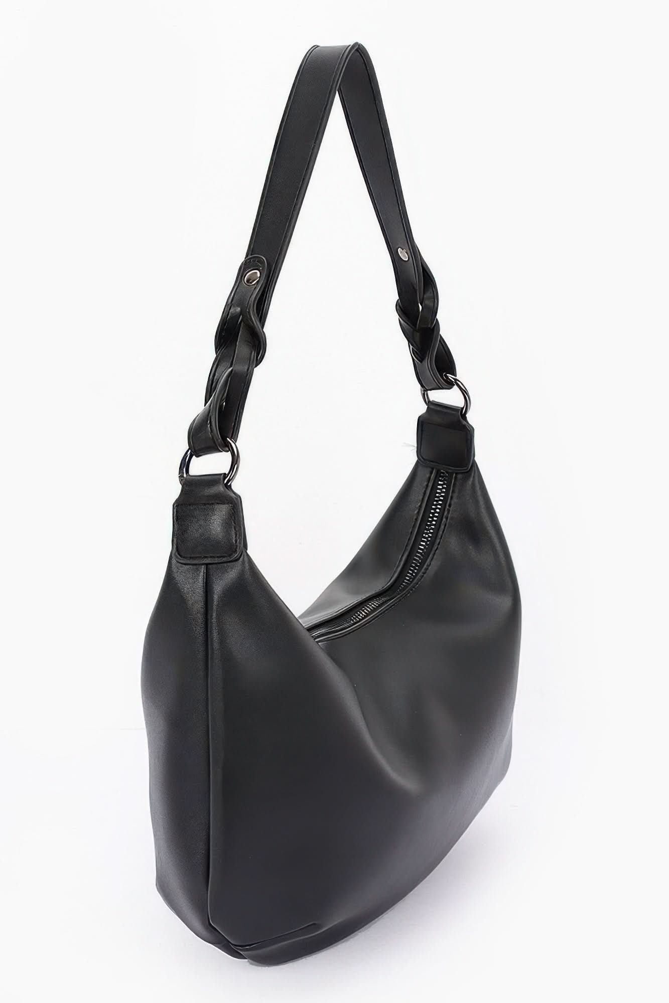 Faux Strap Shoulder Bag
