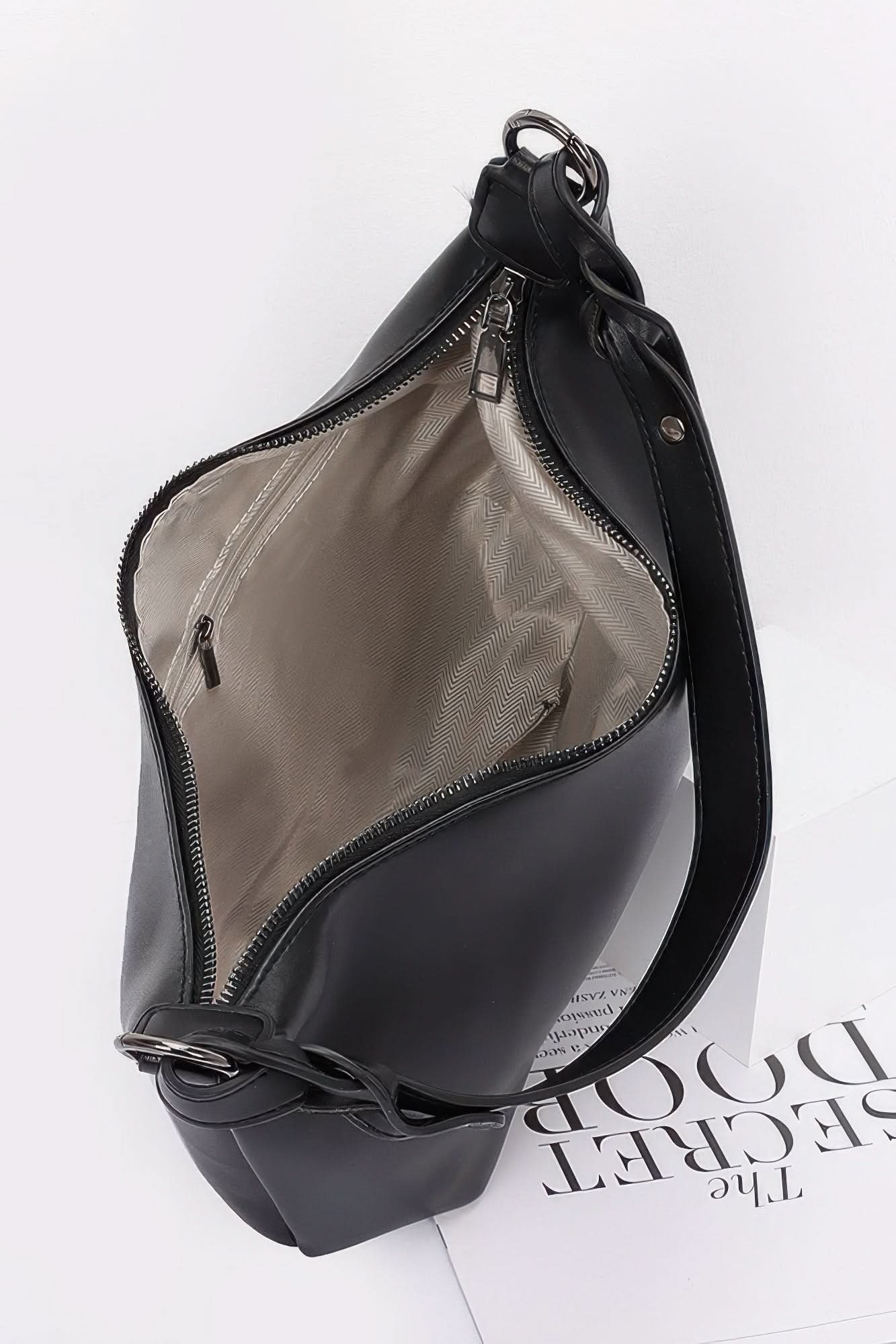 Faux Strap Shoulder Bag