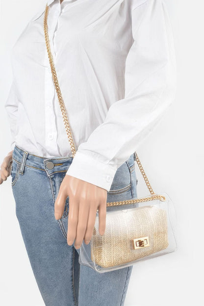 Transparent Crossbody Bag W/pouch