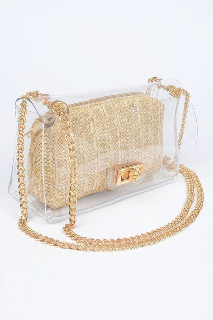 Transparent Crossbody Bag W/pouch