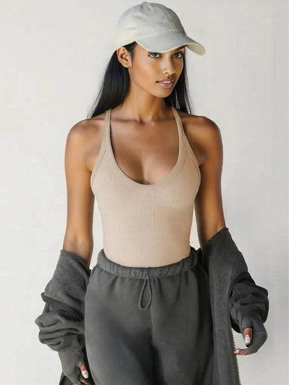 Scoop Neck Wide Strap Tank