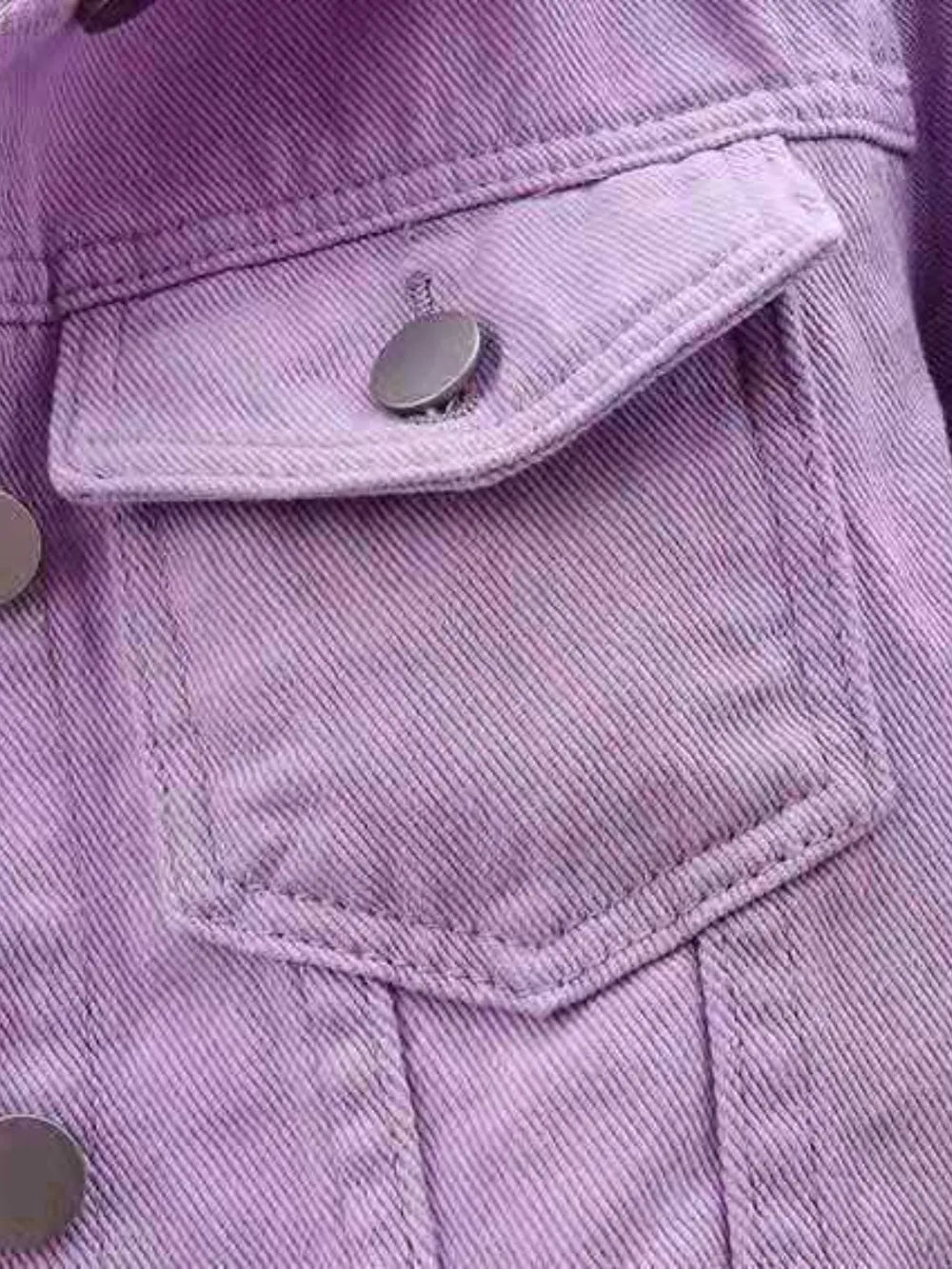 Full Size Cropped Denim Jacket