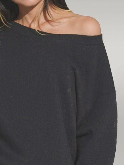 Zenana Fleece Boat Neck Sweatshirt and Shorts Set