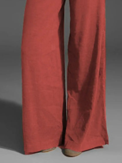 Full Size Wide Leg Pants with Pockets