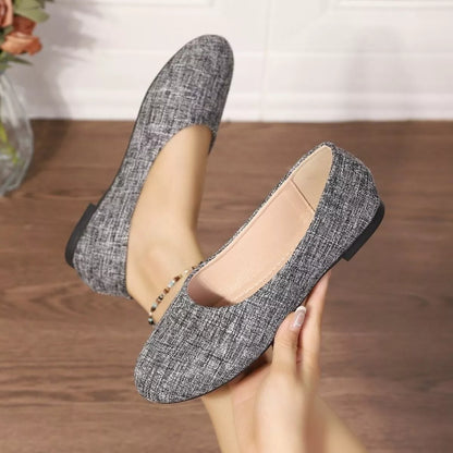 Round Toe Flats Slip-Ons