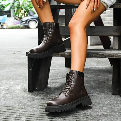 Lace Up Platform Boots