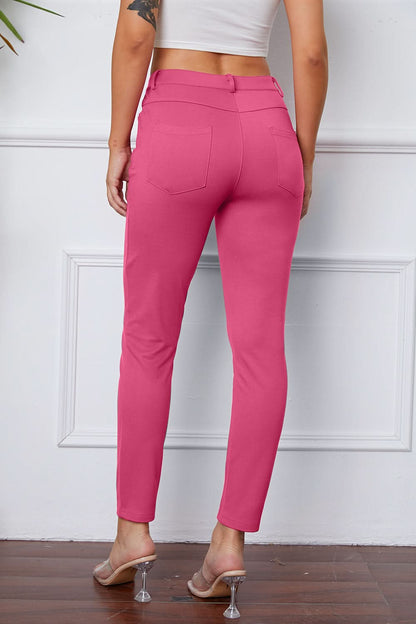 StretchyStitch Pants by Basic Bae Pink