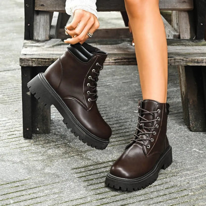 Lace Up Platform Boots