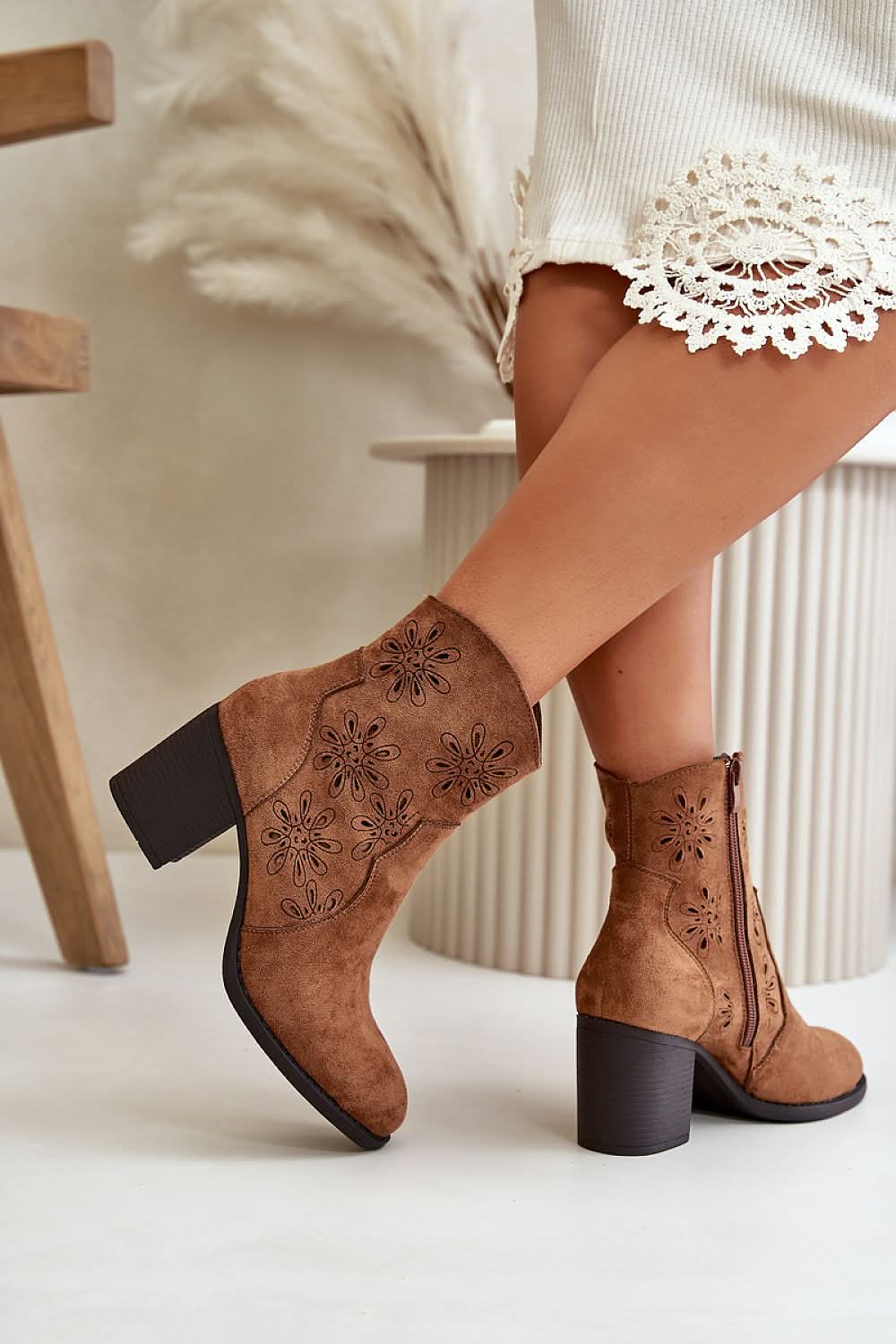 Jezzi Eco Leather Heel boots