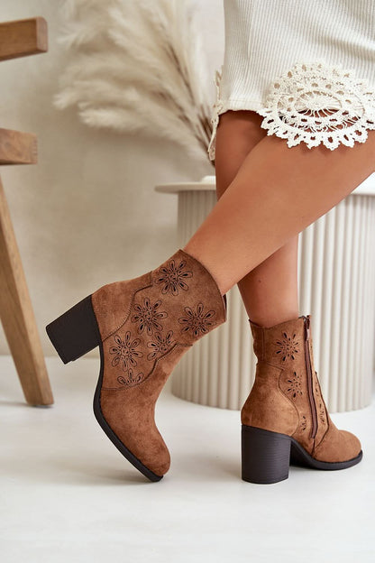 Jezzi Eco Leather Heel boots