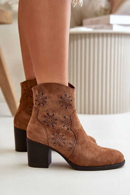 Jezzi Eco Leather Heel boots