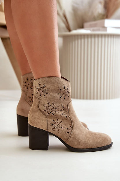 Jezzi Eco Leather Heel boots