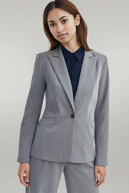 Elegant fitted blazer Jacket grey