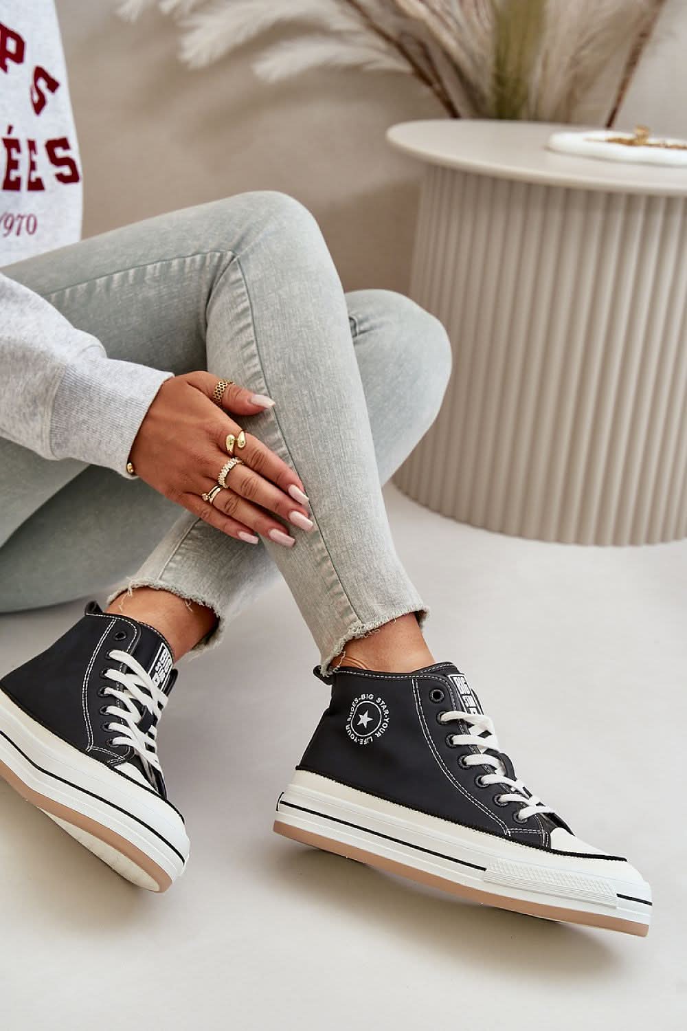 Big Start Suede Sneakers Step in style black