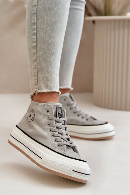 Big Start Suede Sneakers Step in style white