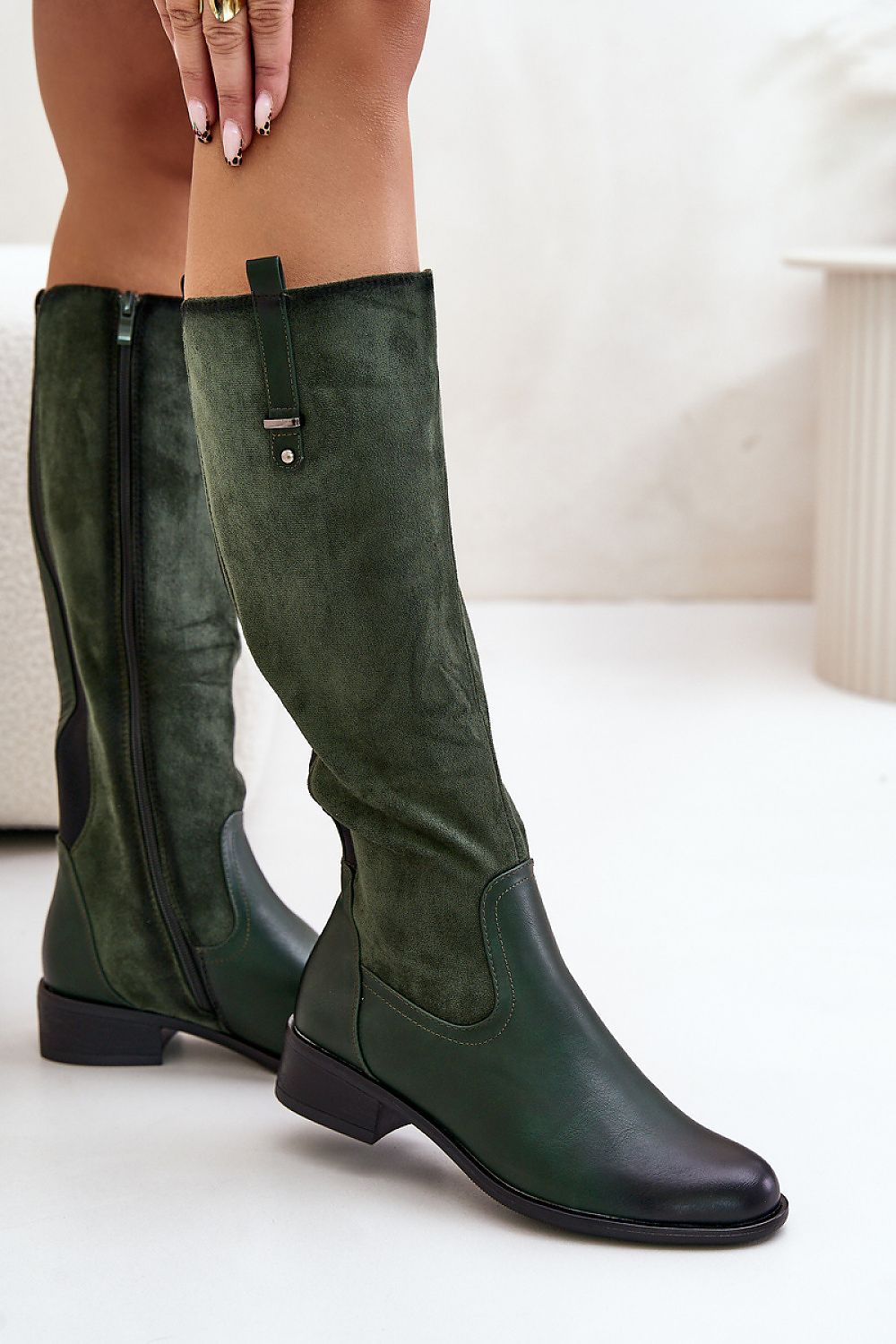 Step in style Jezzi Thigh-Hight Boots green