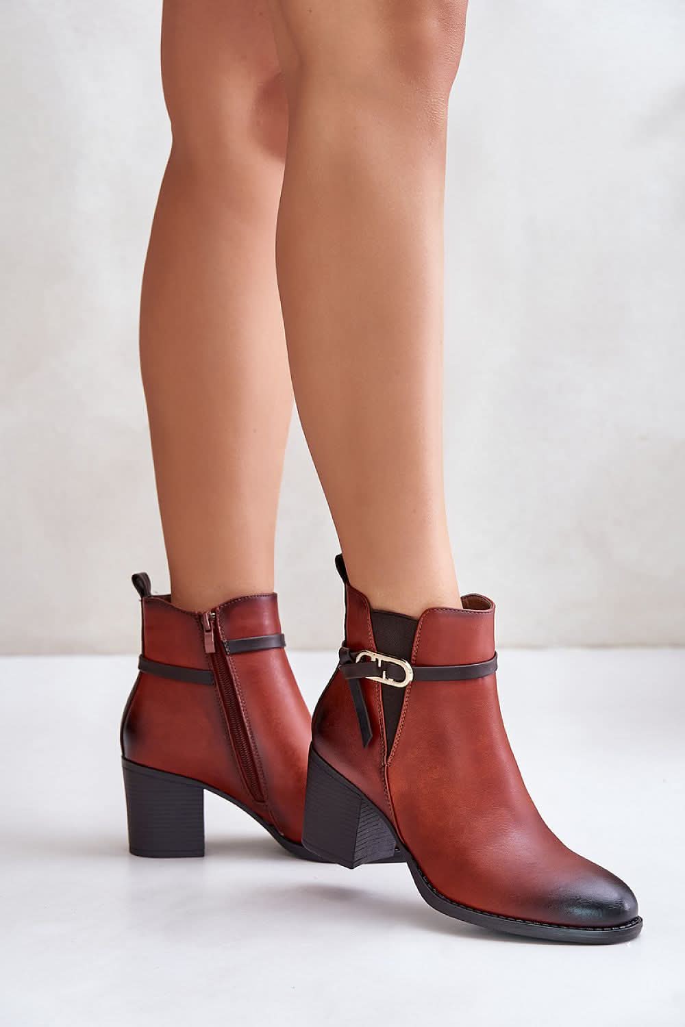 Jezzi Eco Leather Heel boots
