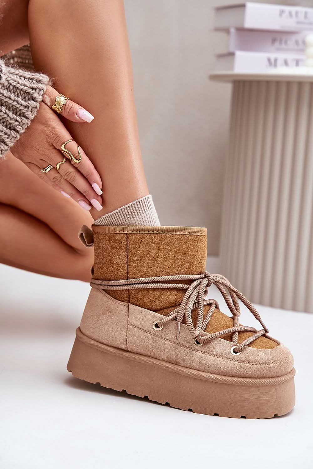 Step in style Stylish platform snow boots