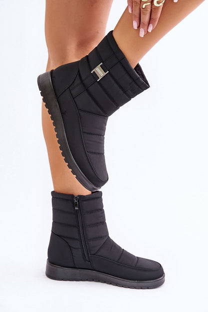 Step in style: Zipper Closure Snow boots