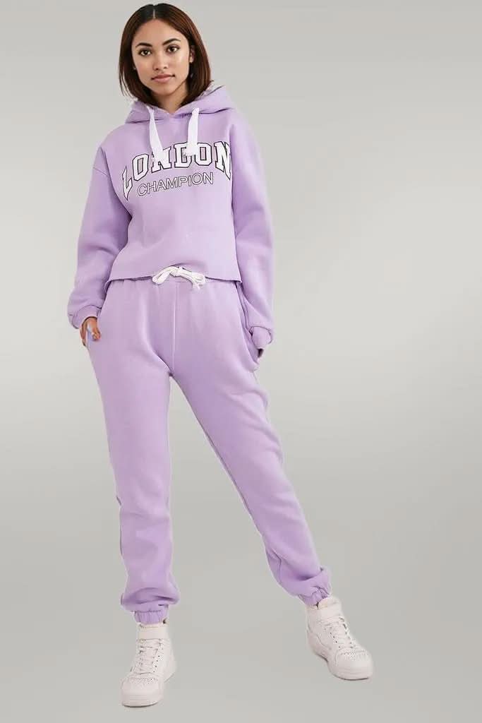 Ex Moda Lavender Casual tracksuit set violet EU one-size-fits-all | US one-size